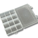 12 Bölmeli Kolye, Yüzük, Takı Düzenleyici Organizer Plastik Şeffaf Kutu 13x19x3.5cm