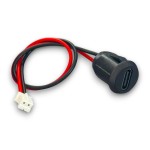 Type-C Panel Montaj Dişi Soket 2 Pin 150mm Kablolu Konnektörlü