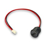 Type-C Panel Montaj Dişi Soket 2 Pin 150mm Kablolu Konnektörlü