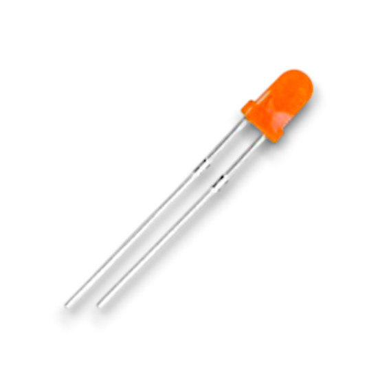 3mm Turuncu Diffused Led - 100 Adet 3mm Turuncu Diffused Led - 100 Adet