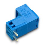 10 ADET - 2 PİN 5.08mm 90 Derece Geçmeli Mavi Takım Klemens