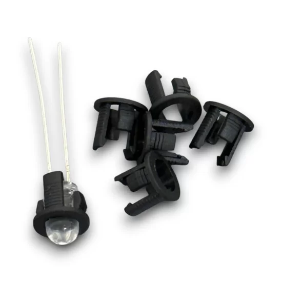 5mm Plastik Led Yuvası Led Kılıfı - 100 Adet