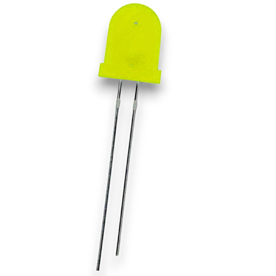 8mm Sarı Diffused Led - 50 Adet 8mm Sarı Diffused Led - 50 Adet