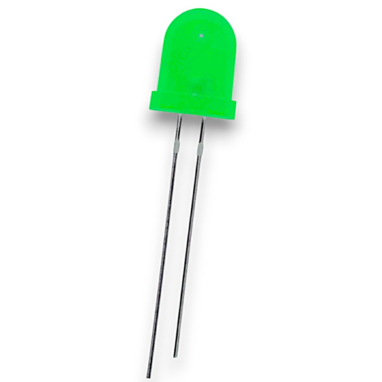 8mm Yeşil Diffused Led - 50 Adet 8mm Yeşil Diffused Led - 50 Adet