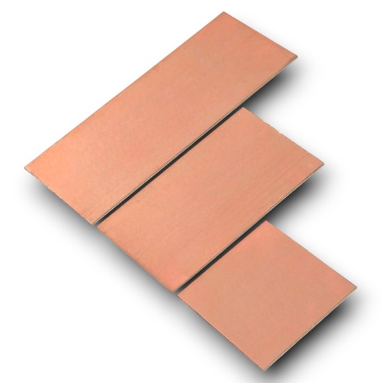 3 Çeşit Çift Taraflı Bakır Plaket Seti FR2 - 80x87x2mm - 140x87x2mm - 200x87x2mm 3 Çeşit Çift Taraflı Bakır Plaket Seti FR2 - 80x87x2mm - 140x87x2mm - 200x87x2mm