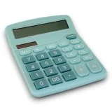 DX-837B Güneş Enerjili ve Pilli Turkuaz Hesap Makinesi 12 Haneli