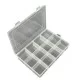 3 ADET - 12 Bölmeli Kolye, Yüzük, Takı Düzenleyici Organizer Plastik Şeffaf Kutu 13x19x3.5cm 3 ADET - 12 Bölmeli Kolye, Yüzük, Takı Düzenleyici Organizer Plastik Şeffaf Kutu 13x19x3.5cm