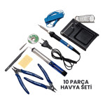 10 Parça 60W Isı Ayarlı Kalem Havya Seti 10 Parça 60W Isı Ayarlı Kalem Havya Seti