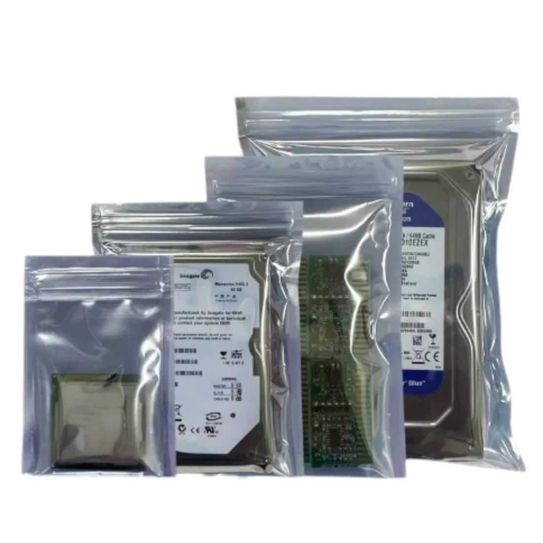 Antistatik Kilitli Ve Şeffaf Esd Poşet - 100 Adet - 8x12cm