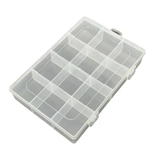 3 ADET - 12 Bölmeli Kolye, Yüzük, Takı Düzenleyici Organizer Plastik Şeffaf Kutu 13x19x3.5cm 3 ADET - 12 Bölmeli Kolye, Yüzük, Takı Düzenleyici Organizer Plastik Şeffaf Kutu 13x19x3.5cm