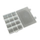 3 ADET - 12 Bölmeli Kolye, Yüzük, Takı Düzenleyici Organizer Plastik Şeffaf Kutu 13x19x3.5cm 3 ADET - 12 Bölmeli Kolye, Yüzük, Takı Düzenleyici Organizer Plastik Şeffaf Kutu 13x19x3.5cm