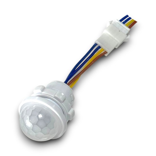 Pır Hareket Sensörü 220V - 25cm Kablolu ve Konnektörlü Pır Hareket Sensörü 220V - 25cm Kablolu ve Konnektörlü