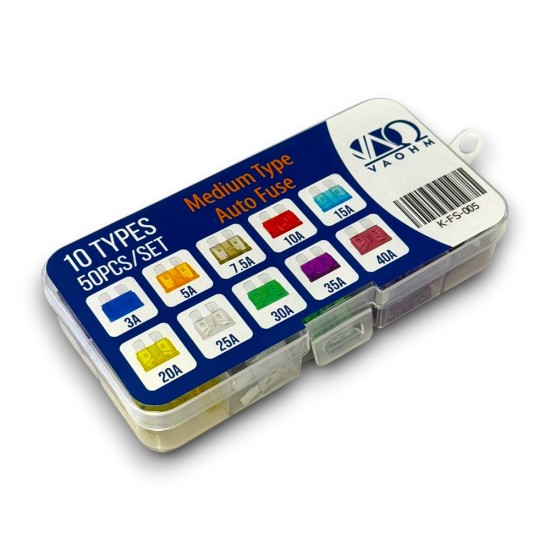 Araba Sigorta Seti 10 Çeşit 50 Parça Medium Tip
