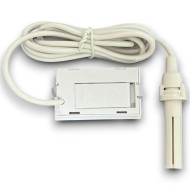 Dijital Nem Ölçerli Iç Veya Dış Sıcaklık Ölçer Ev Ve Bebek Odası Beyaz Higrometre Termometre