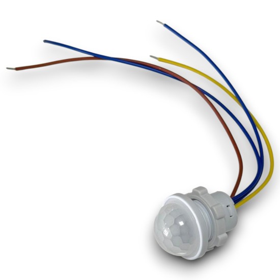 Pır Hareket Sensörü 220V - 20cm Kablolu Pır Hareket Sensörü 220V - 20cm Kablolu