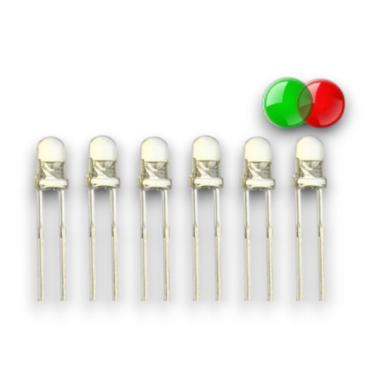 3mm R-G Kırmızı - Yeşil Flaşör Led - 100 Adet 3mm R-G Kırmızı - Yeşil Flaşör Led - 100 Adet