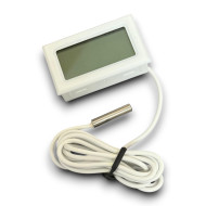 Mini Dijital Termometre Sıcaklık Ölçer - Beyaz (PİL DAHİL)