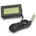 Mini Dijital Termometre Sıcaklık Ölçer - Siyah (PİL DAHİL)