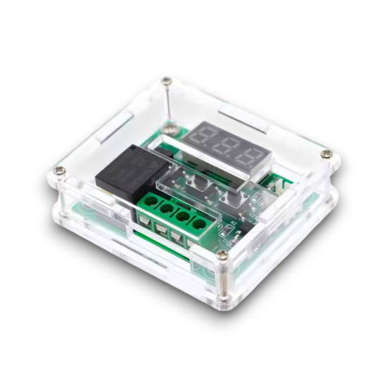 W1209 Dijital Termostat Sıcaklık Kontrol Devresi Sensörlü + W1209 Termostat İçin Pleksi Kutu W1209 Dijital Termostat Sıcaklık Kontrol Devresi Sensörlü + W1209 Termostat İçin Pleksi Kutu