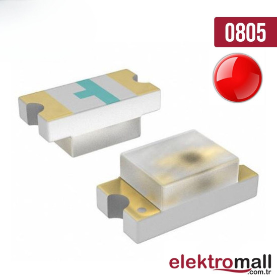 0805 Kırmızı Smd Led 