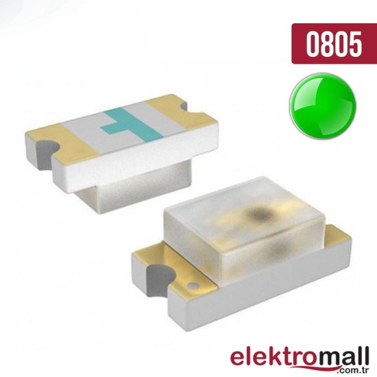 0805 Yeşil Smd Led 