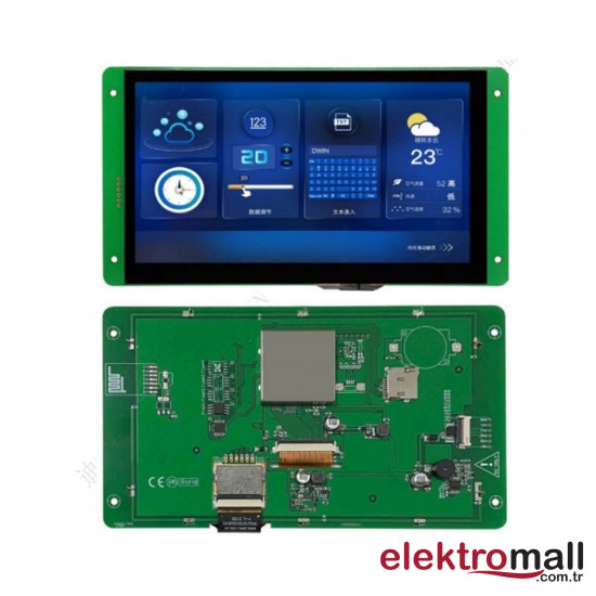 7.0 İnç 1024Xrgbx600 Ips Kapasitif Dokunmatik Lcd Ekran