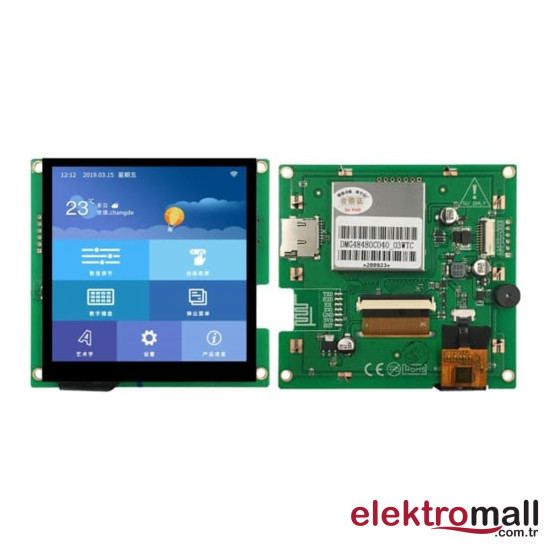 4.0 İnç 480Xrgbx480 Ips Kapasitif Dokunmatik Lcd Ekran