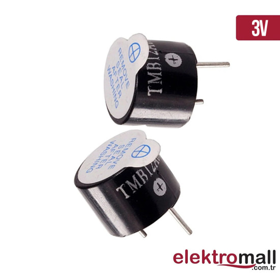 3V 12mm Aktif Buzzer 3V 12mm Aktif Buzzer