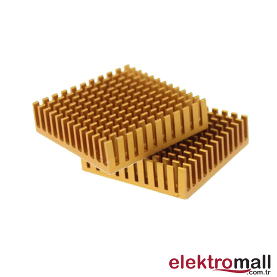 Alüminyum Soğutucu Gold 4X4Cm Peltier Uyumlu Alüminyum Soğutucu Gold 4X4Cm Peltier Uyumlu