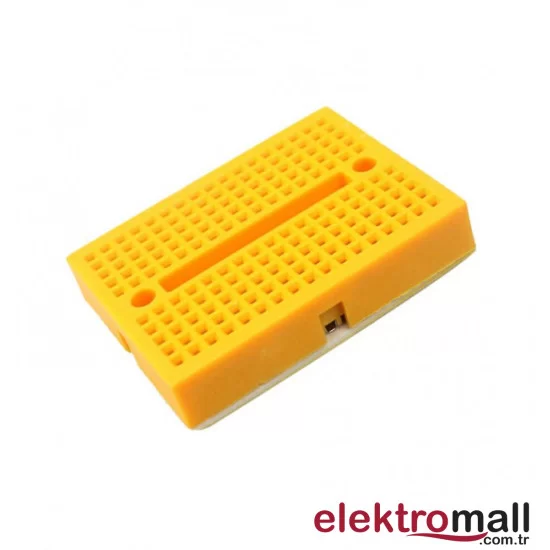 Syb-170 Mini Yapışkanlı 170 Pin Breadboard - Sarı Syb-170 Mini Yapışkanlı 170 Pin Breadboard - Sarı