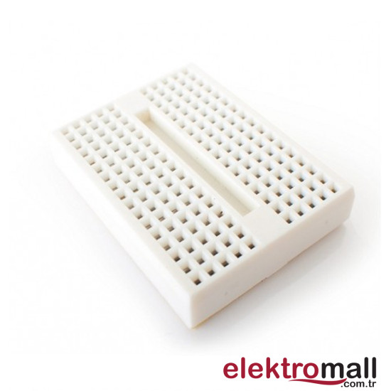 Syb-170 Mini Yapışkanlı 170 Pin Breadboard - Beyaz Syb-170 Mini Yapışkanlı 170 Pin Breadboard - Beyaz