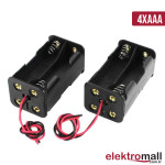 4'Lü Aaa Boy Pil Yuvası - Pil Kutusu 2X2 Çift Taraflı 4'Lü Aaa Boy Pil Yuvası - Pil Kutusu 2X2 Çift Taraflı