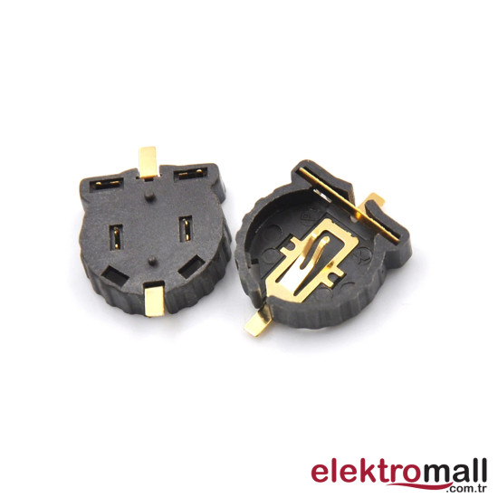 Cr1220 Tip Pcb Montaj Pil Yuvası Bs-1220-2 Cr1220 Tip Pcb Montaj Pil Yuvası Bs-1220-2