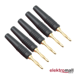 2mm Banana Jack Gold Siyah