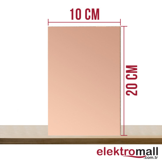 10X20Cm Bakır Plaket FR4 10X20Cm Bakır Plaket FR4