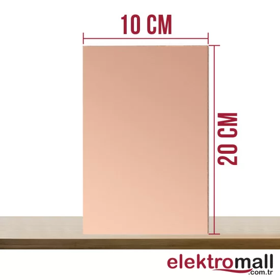 10X20Cm Bakır Plaket FR4 10X20Cm Bakır Plaket FR4