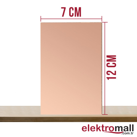 7X12Cm Bakır Plaket FR4 7X12Cm Bakır Plaket FR4