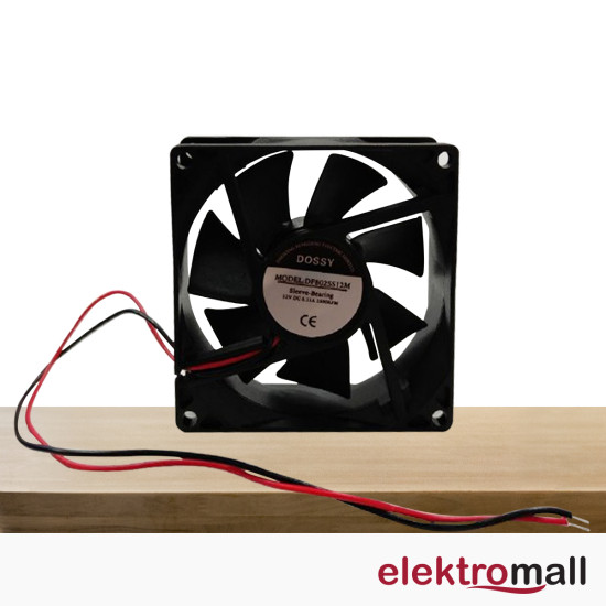 Dossy Fan 80X80X25mm 12V Dc 0.11A 2500Rpm Dossy Fan 80X80X25mm 12V Dc 0.11A 2500Rpm
