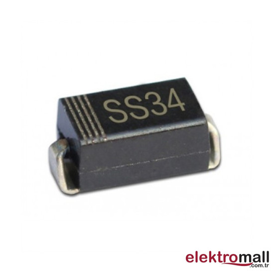 SS34 Schottky Diyot DO-214AB (SMC) 3A 400V SS34 Schottky Diyot DO-214AB (SMC) 3A 400V