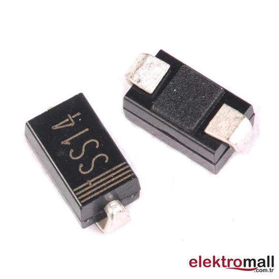 SS14 Schottky Diyot DO-214AC (SMA) 1A 40V SS14 Schottky Diyot DO-214AC (SMA) 1A 40V