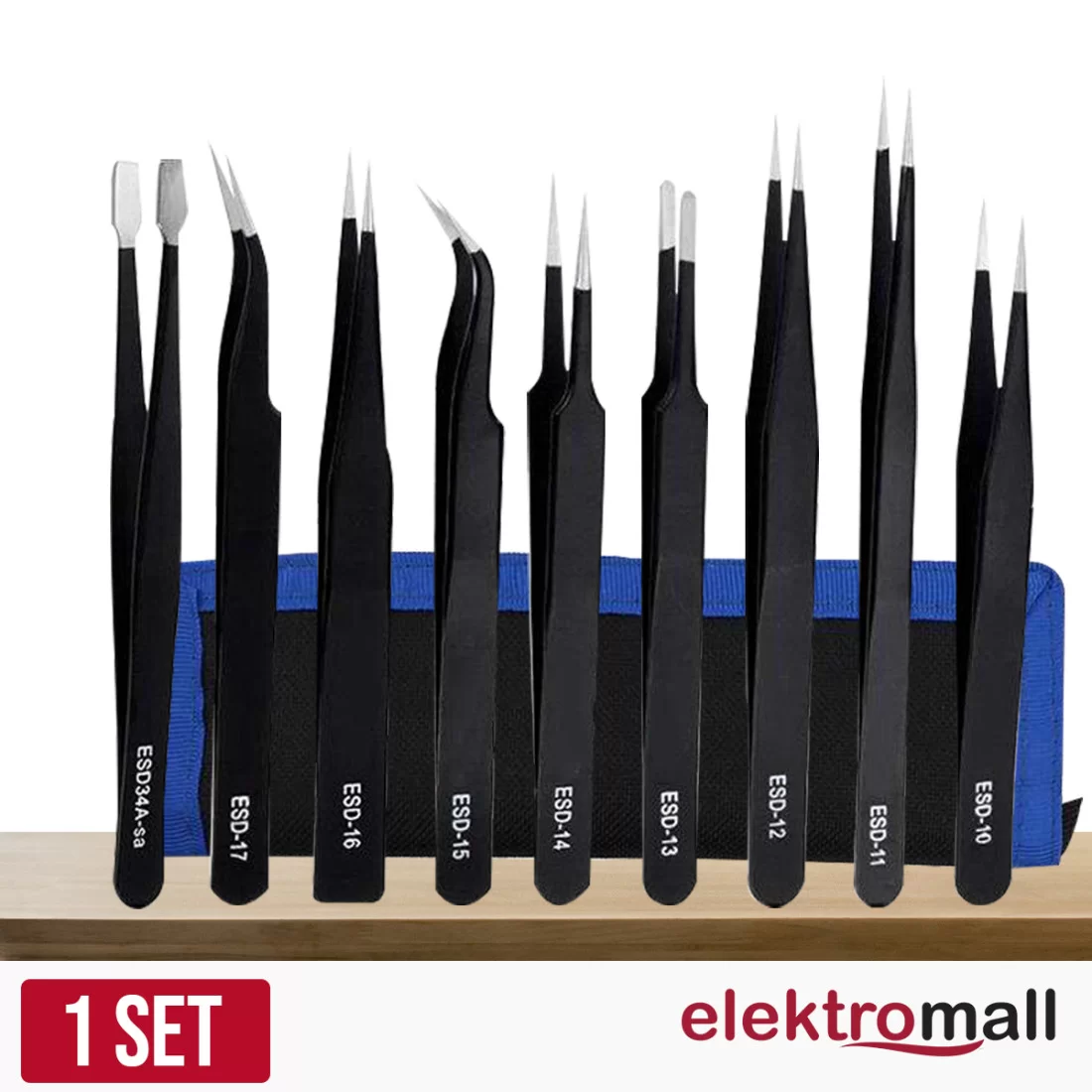 9 Adet Esd Paslanmaz Cımbız Seti
