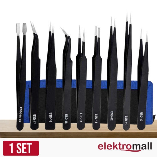 9 Adet Esd Paslanmaz Cımbız Seti 9 Adet Esd Paslanmaz Cımbız Seti