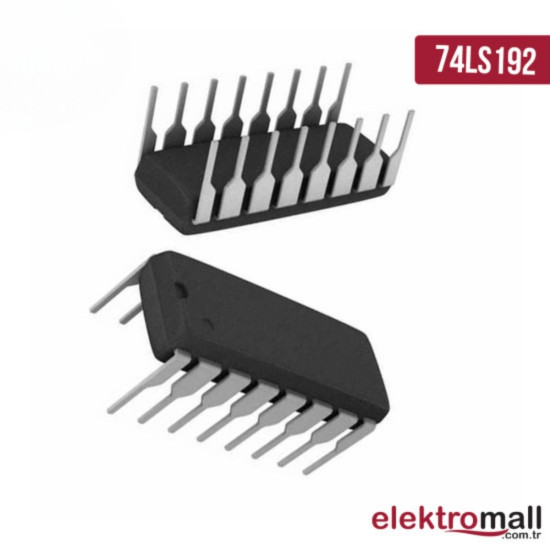 74LS192 DIP-16 Decade Up/Down Counter Entegresi 74LS192 DIP-16 Decade Up/Down Counter Entegresi