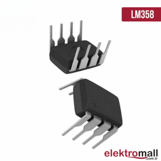 LM358 DIP-8 Dual Op-Amp Entegre LM358 DIP-8 Dual Op-Amp Entegre