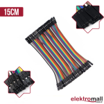 40Pin Jumper Kablo 15Cm Dişi - Dişi 40Pin Jumper Kablo 15Cm Dişi - Dişi