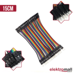 40Pin Jumper Kablo 15Cm Dişi - Erkek 40Pin Jumper Kablo 15Cm Dişi - Erkek