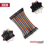 40Pin Jumper Kablo 30Cm Dişi - Erkek 40Pin Jumper Kablo 30Cm Dişi - Erkek