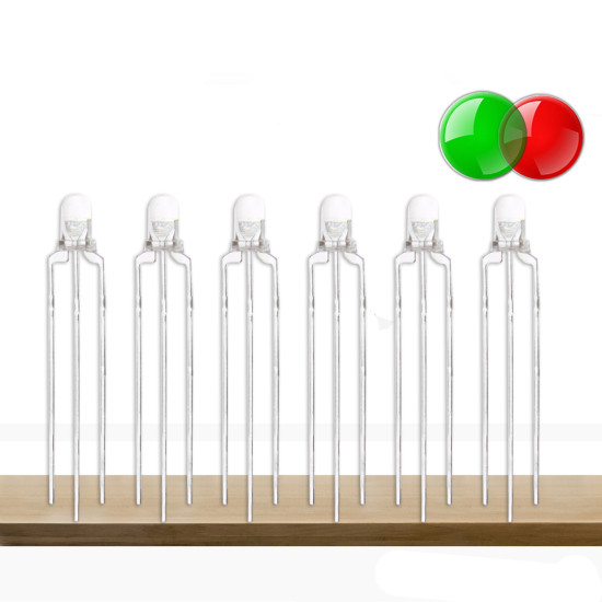 3mm Kırmızı-Yeşil Ortak Katot Led 3mm Kırmızı-Yeşil Ortak Katot Led