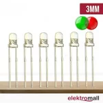 3mm Kırmızı Yeşil Flaşör Led