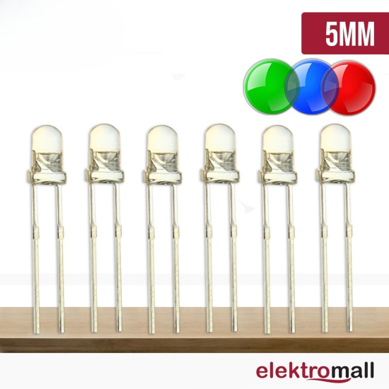 5mm Rgb (Kırmızı Yeşil Mavi) Flaşör Led